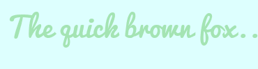 Image with Font Color A4E4B3 and Background Color DDFFFE